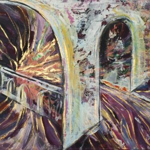 Acrylgemälde: “ Architekturtanz“