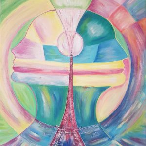 Ölgemälde „Paris für zwei“